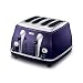 De'Longhi Icona 4-Slice Toaster, Aubergine Purple