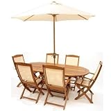 Complete New Jersey Garden Furniture Paris Highback Set - ivory