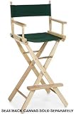 Directors Chair Tall Frame / Bar Stool Frame, 30"H, NATURAL