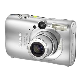 Canon Digital IXUS 980 IS Camera - Silver (14.7MP, 3.7x Optical Zoom) 2.5 inch PureColor LCD II Viewfinder