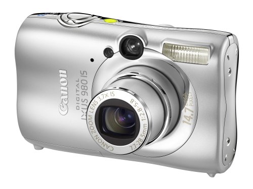 Canon Digital IXUS 980 IS Camera - Silver (14.7MP 3.7x Optical Zoom) 2.5