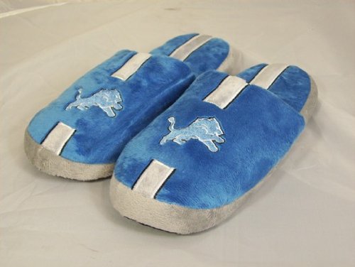 Detroit Lions NFL Team Stripe Slide Slippers
