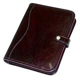 Cognac Jack Georges Sienna Three-ring Organizer with Snap Closure