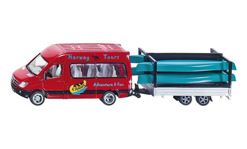 Siku 2545 - Mercedes Sprinter mit Kanu-Anh&auml;nger (farblich sortiert)