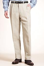 Collezione Linen Blend Single Pleat Trousers with Silk