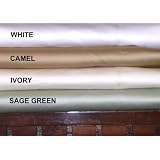 Bunk Size (34x75) Camper or RV Sheet Set 100% cotton, 300 thread count Color: Sage...