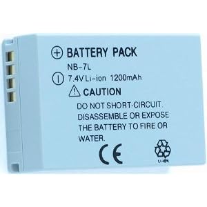 NB-7L Replacement Battery Pack For Canon Powershot Cameras G10 G11