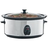Pro Chef PC710 7-Quart Oval Slow Cooker, Stainless Steel