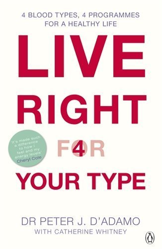 Live Right for Your Type by D'Adamo, Peter (2002) Paperback