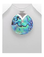 Shell Pendant Necklace In 92.5 Sterling Silver