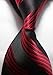 Pisces.goods New Red Black Stripe Classic Woven Man Tie Necktie