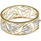 14K Yellow Gold Diamond Bangle Bracelet - 1.50 Ct.