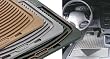 WeatherTech W65 Black Rubber Floor Mat - Set of 2