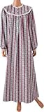 Lanz Cranberry Tyrolean Flannel Gown