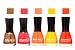 Fashion Bar Nail Polish in Browny Gold,Pink,Peach ,Yellow ,Dark Orange Shades RS.279.00