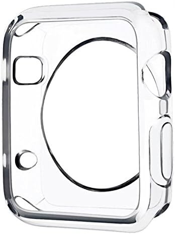 Apple Watch Case Premium 100% Clear Flexible Skin for Maximum Protection by Tribe Authentic (38mm)