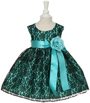 Cinderella Couture-Tiffany Raschel lace baby dress with satin ribbon tiffany m