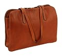 pik&eacute; exklusiver Shopper "Pratolina" Leder (braun)