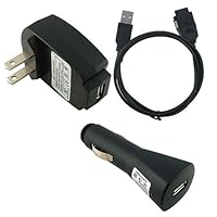 Samsung YP - T9 2in1 USB Sync and Charging Data Cable, USB Car Charger, and U...