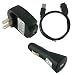 Samsung YP - P2 2in1 USB Sync and Charging Data Cable, USB Car Charger, and USB Wall / Travel Charger