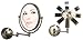 Zadro Next Generation LED Oval Wall Mirror, Satin Nickel, 1X-10X
