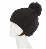 Chunky Knit Beanie with Pompom