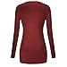 Simier Fariry Women's Long Sleeve Pleated Blouse Draped Shoulder Tops Tunic