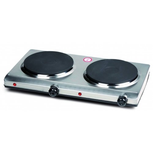 Domo 311KP Doppel Kochplatte Doppelkochplatte 3000 Watt Edelstahl