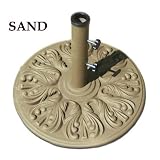 40 lb. European Patio Market Umbrella Stand Base - Sand