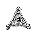 Tattify Illuminati Temporary Tattoo - All Seeing (Set of 2) - Other Styles Available - Fashionable Temporary Tattoos - Long Lasting and Waterproof
