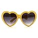 SA106 Polka Dot Print Plastic Heart Shape Cute Womens Sunglasses