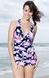 Paradiso Shirred Crossback Sheath Swimsuit - Women's Swimsuit Plus Size Swimsuit