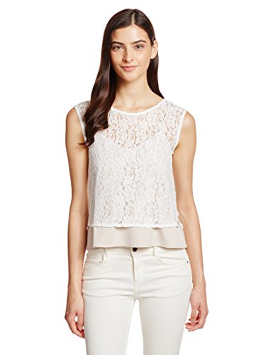 (マーキュリーデュオ)MERCURYDUO レースインナー付キャミブラウス