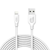 Anker PowerLine+ ライトニングUSBケーブル Apple MFi認証取得【防弾仕様の高耐久ケブラー素材 / 2重編込の高耐久ナイロン素材 / 結束バンド付属】iPhone、iPad各種他対応 (3.0m ホワイト) A8123021