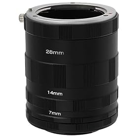 Fotodiox Macro Extension Tube Set for Extreme Close-up for Micro Four Thirds Cameras