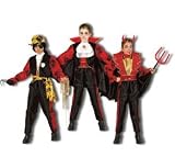 Pretend Devil-Pirate-Vampire Child Costume Dress-Up Sets (3-in-1) Size 16-18