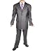 American Exchange "Shark Stripe" 3-Piece Suit (Sizes 8 - 20) - charcoal, 10