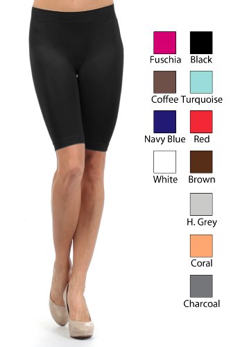Fashion MIC Women's Seamless Biker Exercise Shorts