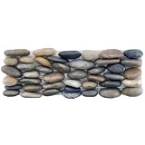 Brook Stone Multi Horizon 4 X 12 Inch Stone Mosaic Wall Tile (12 Pcs/4 Sq. Ft. Per Case, Standard Shipping)