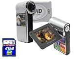 SVP T400, High Difinition video camcorder (1280x720p video resolution) a 2.4 LCD, support 32GB memory card (Free-4GB SDHC Card & Tripod)