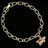 NHL Phoenix Coyotes Ladies Gold-Tone Charm Bracelet