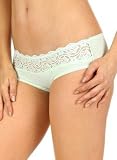 Stretch Cotton Lace Trimmed Hipster