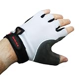 Tenn Fingerless Cycling Gloves/Mitts - White