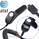 OEM AT&T Car Charger w/ USB Port for Pantech C150, Breeze C520, Breeze II, Slate C530, C610, C630, Matrix C740, Reveal C790,Duo C810, Matrix Pro C820, Impact P7000, Link P7040, Pursuit P9020, Helio Ocean 2, Cricket TXTM8, Verizon Escapade, Blitz TXT8010, Razzle PCD TXT8030