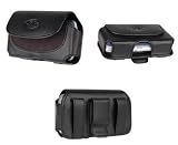 Leather Case Holster Cover Side Pouch with Belt Clip For Tmobile Nokia Lumia 710 ATT Nokia Lumia 900 Tmobile Nokia X2 Verizon Pantech Breakout Verizon Pantech Hotshot ATT Samsung Captivate - Auction4tech