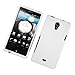 Protector Cover Snap On Hard Rubber Case For Sony Xperia TL LT30at - White