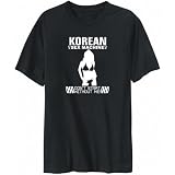 T-Shirt Mens Black  Korean SEX MACHINE DON´T START WITHOUT ME!  Countries