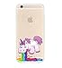 iPhone 6 Case, DECO FAIRY® Protective Case Bumper[Scratch-Resistant] [Perfect Fit] Translucent Silicone Clear Case Gel Cover for Apple iPhone 6 (Rainbow Unicorn iPhone 6 4.7