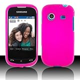 For Verizon Samsung Character R640 Accessory - Rubber Pink Hard Case Procto ....