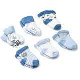 Carter's 6-Pack Boys Terry Cuff Comfy Fit Socks -... by carter's